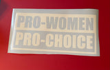 SUPPORT ROE V. WADE & WOMEN'S RIGHTS - VINYL DECALS