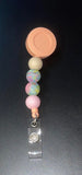 Beaded Silicone Retractable Badge Reels