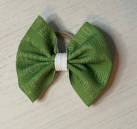 5" (w) St. Patty's Day Themed Elastic/Alligator Clipped Baby Bow