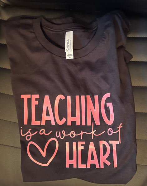 'Teaching is a Work of Art' Short Sleeve T-Shirt