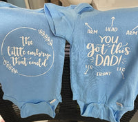 Variety of Father's Day Funny Onesies