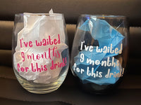 Expecting Mother Funny Stemless Wine Glass