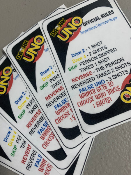 Drunk Uno Adult Game Set