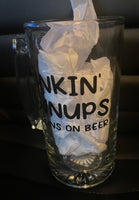 Drunkin' Grownups Large Glass Beer Mug