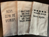 Funny Bathroom Decor Hand Towels