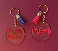 Variety of Mother's Day Themed Keychains With Tassels