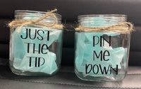 Inappropriate & Funny Bathroom Organizer Jars